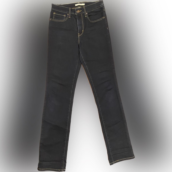 Levi's® 724™ High Rise Straight Jeans dark blue stretch 27 - Picture 5 of 10